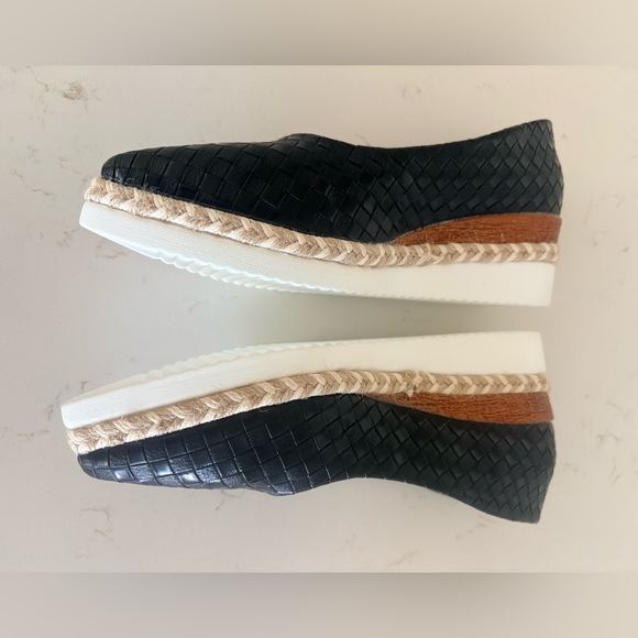 SOLD - Women’s Black Woven Platform Espadrille Flats - Size 8.5 - Picture 10 of 10